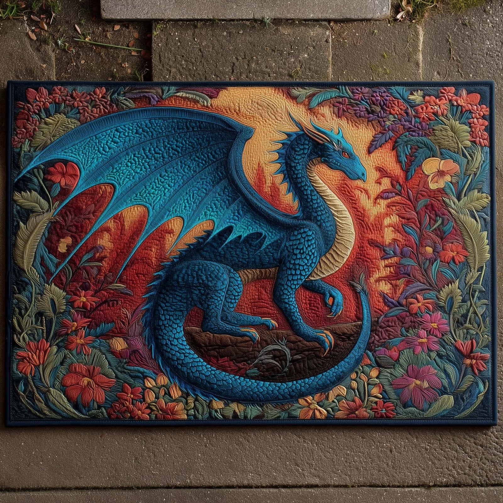 Dragon Doormat - Cute Animal Design | Printed Welcome Doormat