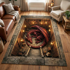 Dragon Lair area rug in a living room