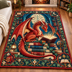 Dragon Lore Chronicles area rug in a living room