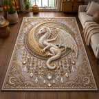 Dragon Majesty area rug in a living room