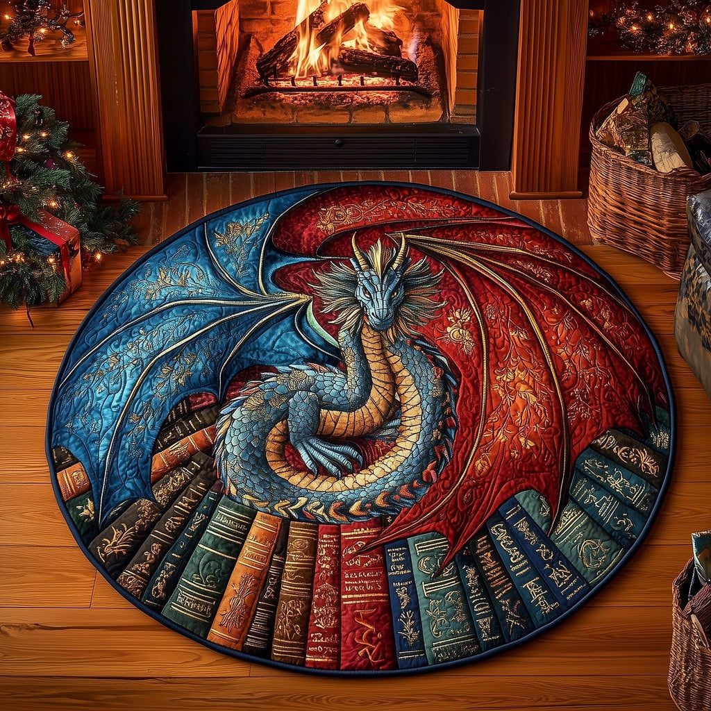 Dragon Round Mat Rug - Nature Design | Serene Home Decor