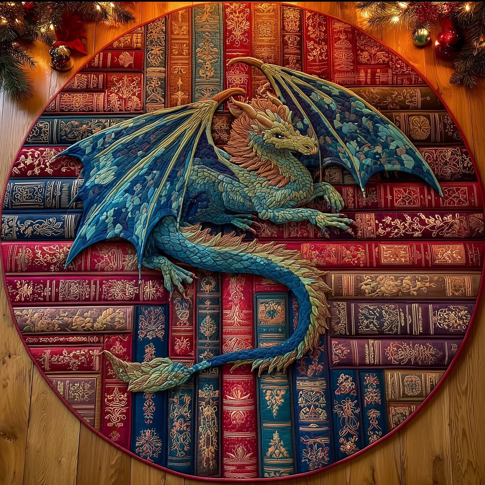 Dragon Round Mat Rug - Nature Design | Serene Home Decor