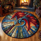 Dragon Round Mat Rug - Nature Design | Serene Home Decor