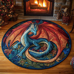 Dragon Round Mat Rug - Nature Design | Serene Home Decor