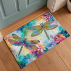 Dragonfly Bloom Doormat - Cute Animal Design | Printed Welcome Doormat