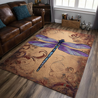 Dragonfly Dream area rug in a living room