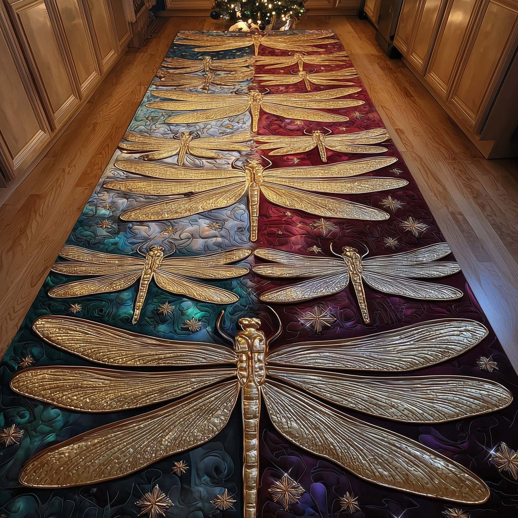Dragonfly Flight Runner Rug - Nature Design | Serene Runner Rug