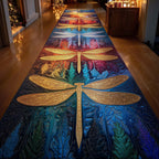 Dragonfly Flight Runner Rug - Nature Design | Serene Runner Rug
