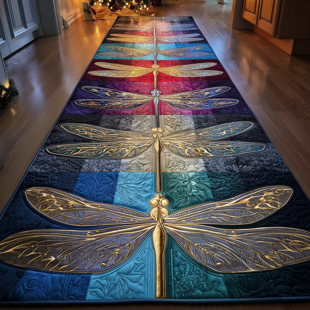 Dragonfly Flight Runner Rug - Nature Design | Serene Runner Rug