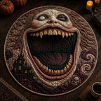 Dreadful Abyss Round Mat Rug - washable non-slip printed rug