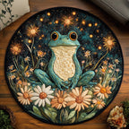 Dream Hopper Round Mat Rug - washable non-slip printed rug