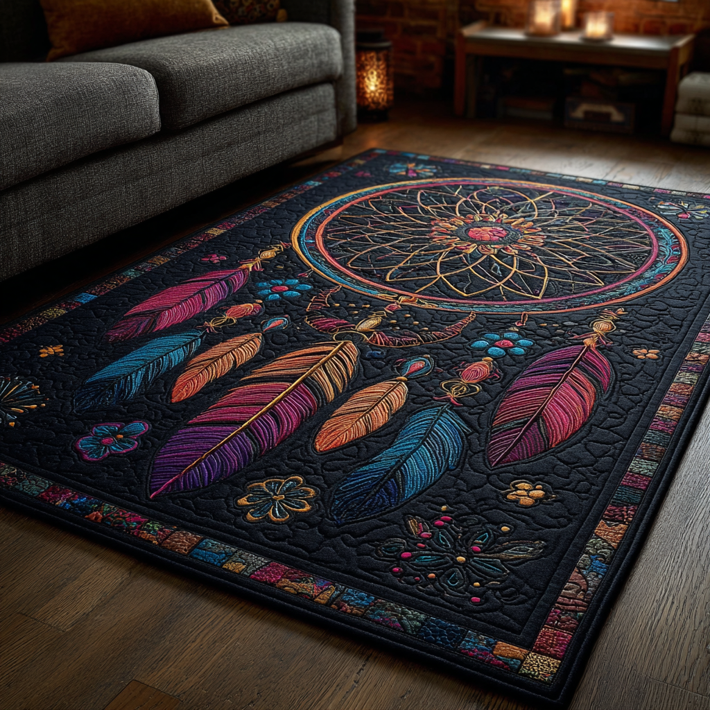 Dreamcatcher Harmony area rug in a living room