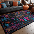 Dreamcatcher Spirit area rug in a living room