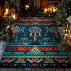 Dreamcatcher Spirit Path area rug in a living room