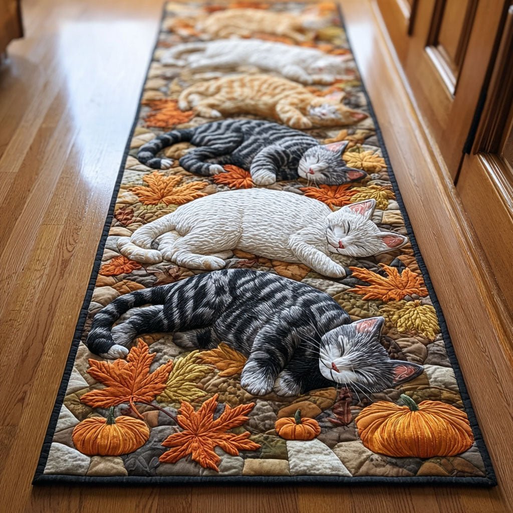 Dreamy Cat Runner Carpet Runner Rug - Cute Pet Design | Animal Printed Runner Rug