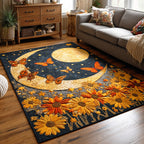 Dreamy Flight area rug in a living room