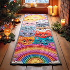 Dreamy Pastel Kitty Runner Carpet Runner Rug - Cute Pet Design | Animal Printed Runner Rug