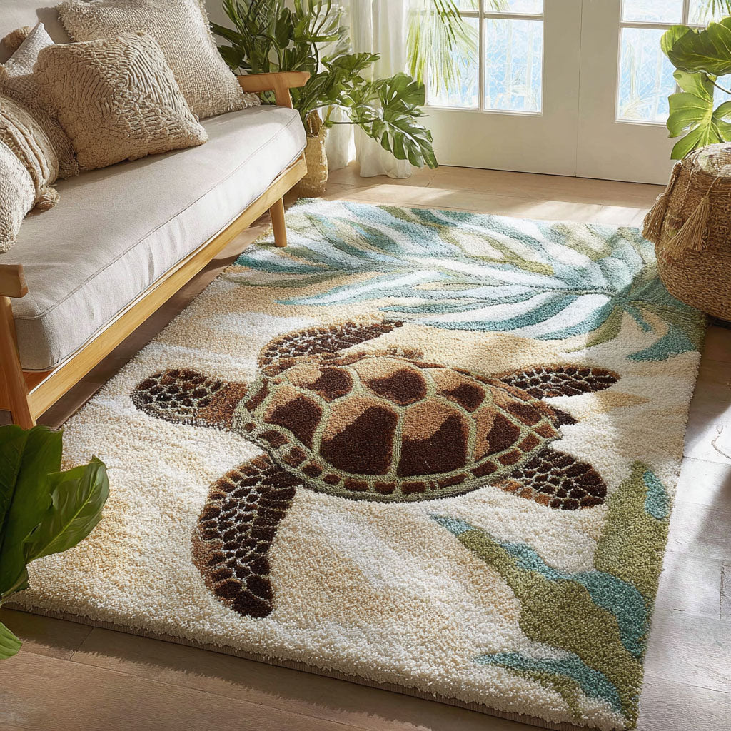 Driftwood Dreamer area rug in a living room
