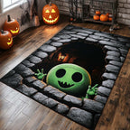 Dungeon Imp area rug in a living room