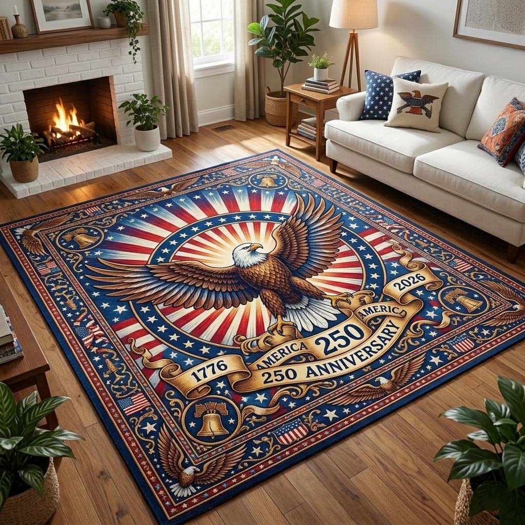 Eagle Dominion area rug in a living room