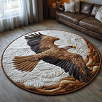 Eagle Glory (Design 2) Round Mat Rug - washable non-slip printed rug