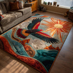 Eagle Sunrise area rug in a living room