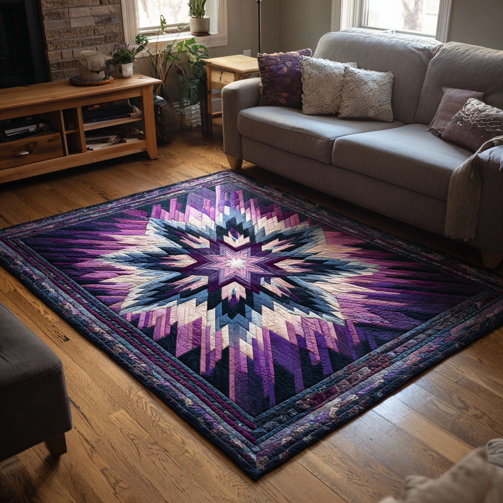 Earth Pattern area rug in a living room