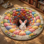 Easter Bunny Round Mat Rug - Nature Design | Serene Home Decor