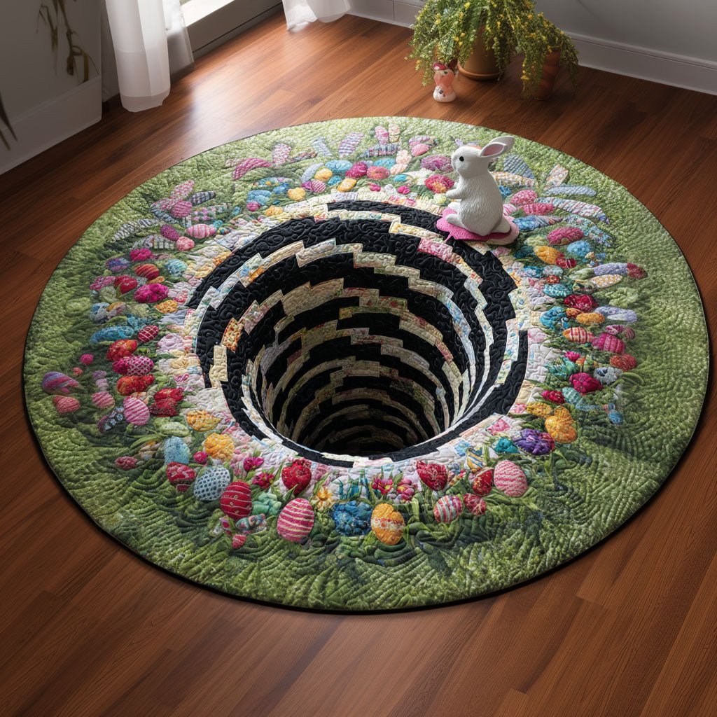 Easter Fantasy Hollow Round Mat Rug - washable non-slip printed rug