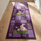 Easter Mosaic Runner Carpet Runner Rug - Cute Pet Design | Animal Printed Runner Rug