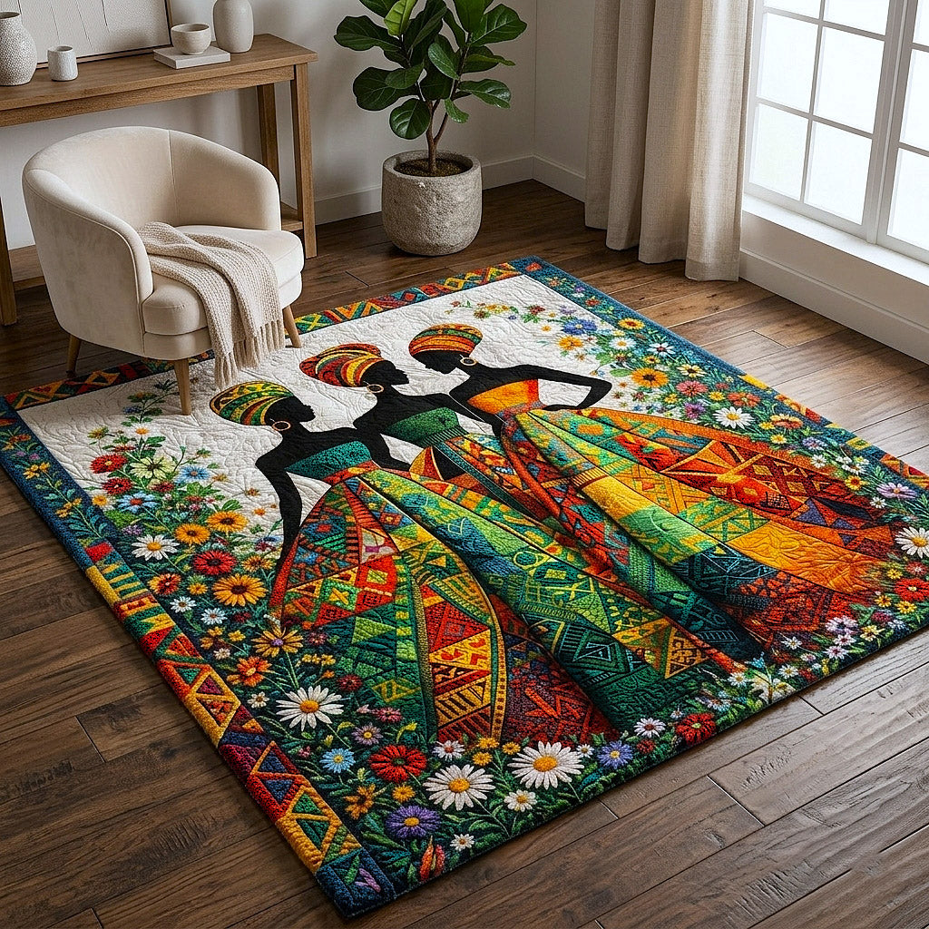 Ebony Glow area rug in a living room