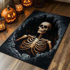 Echo Bones area rug in a living room