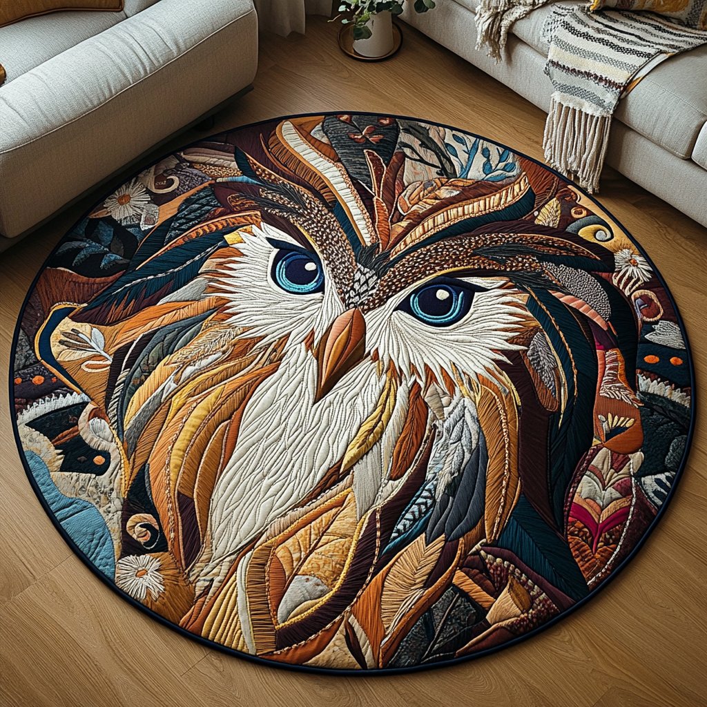 Echoes of the Ancients Round Mat Rug - Nature Design | Serene Home Decor