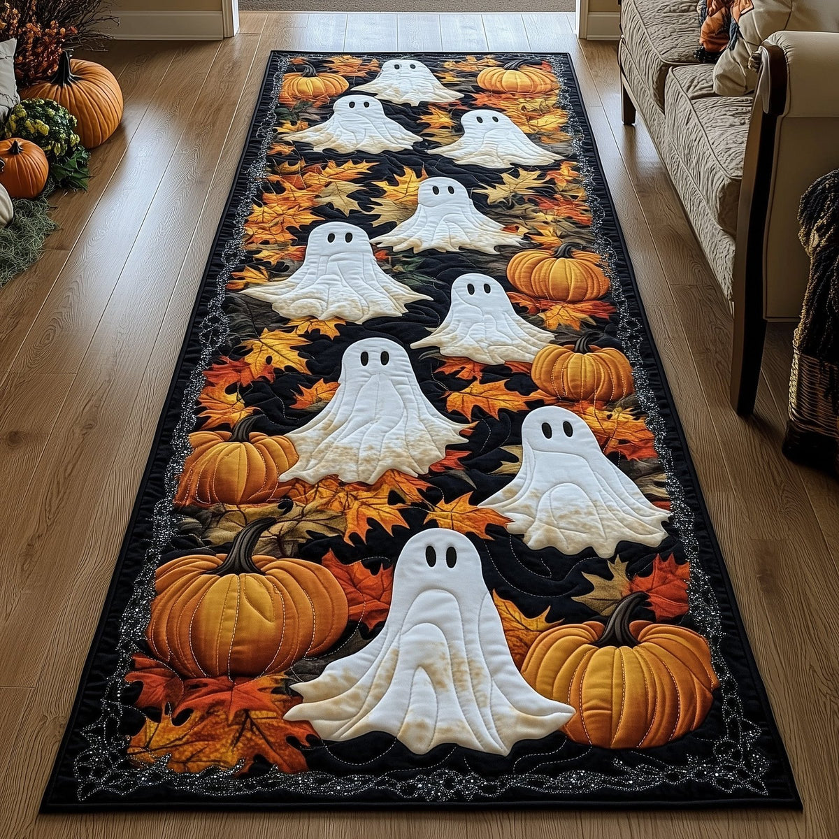 Eerie Glow Runner Rug - Nature Design | Serene Runner Rug