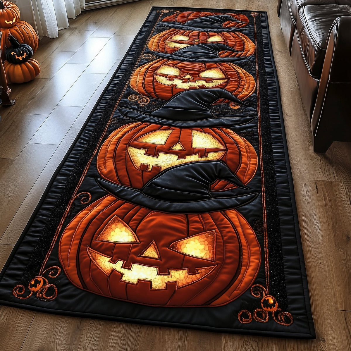 Eerie Glow Runner Rug - Nature Design | Serene Runner Rug
