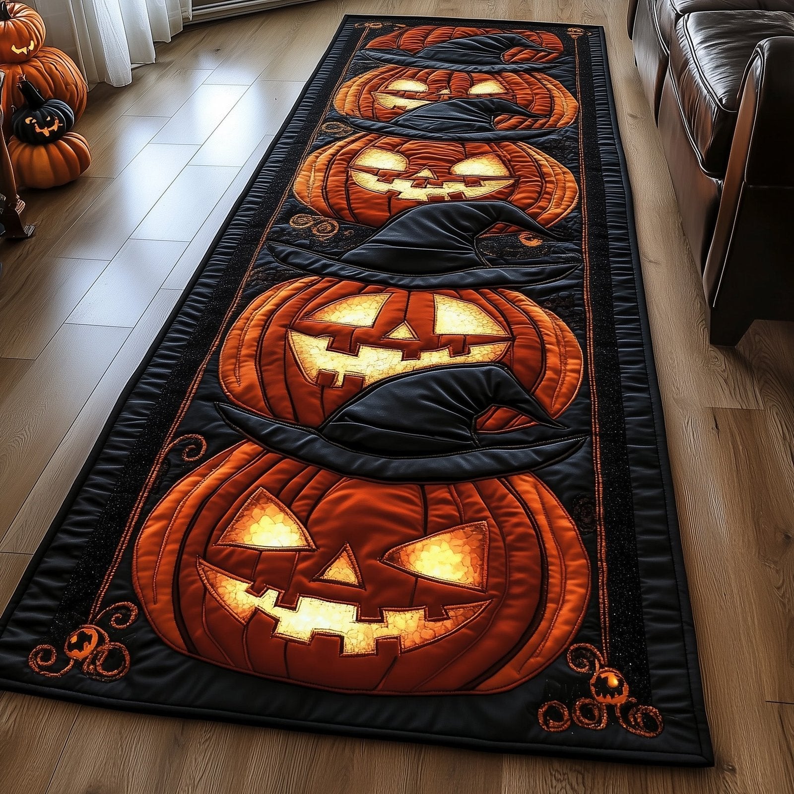 Eerie Glow Runner Rug - Nature Design | Serene Runner Rug