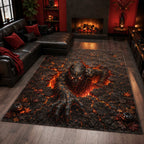 Eerie Hollow area rug in a living room