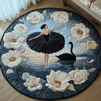 Elegant Ballerina Round Mat Rug - Nature Design | Serene Home Decor