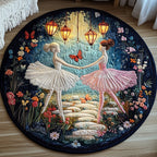 Elegant Ballerina Round Mat Rug - Nature Design | Serene Home Decor
