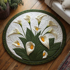 Elegant Blooms Round Mat Rug - Nature Design | Serene Home Decor