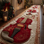 Elegant Violin Runner Rug - Music Lover Design | Artistic Printed Runner Rug