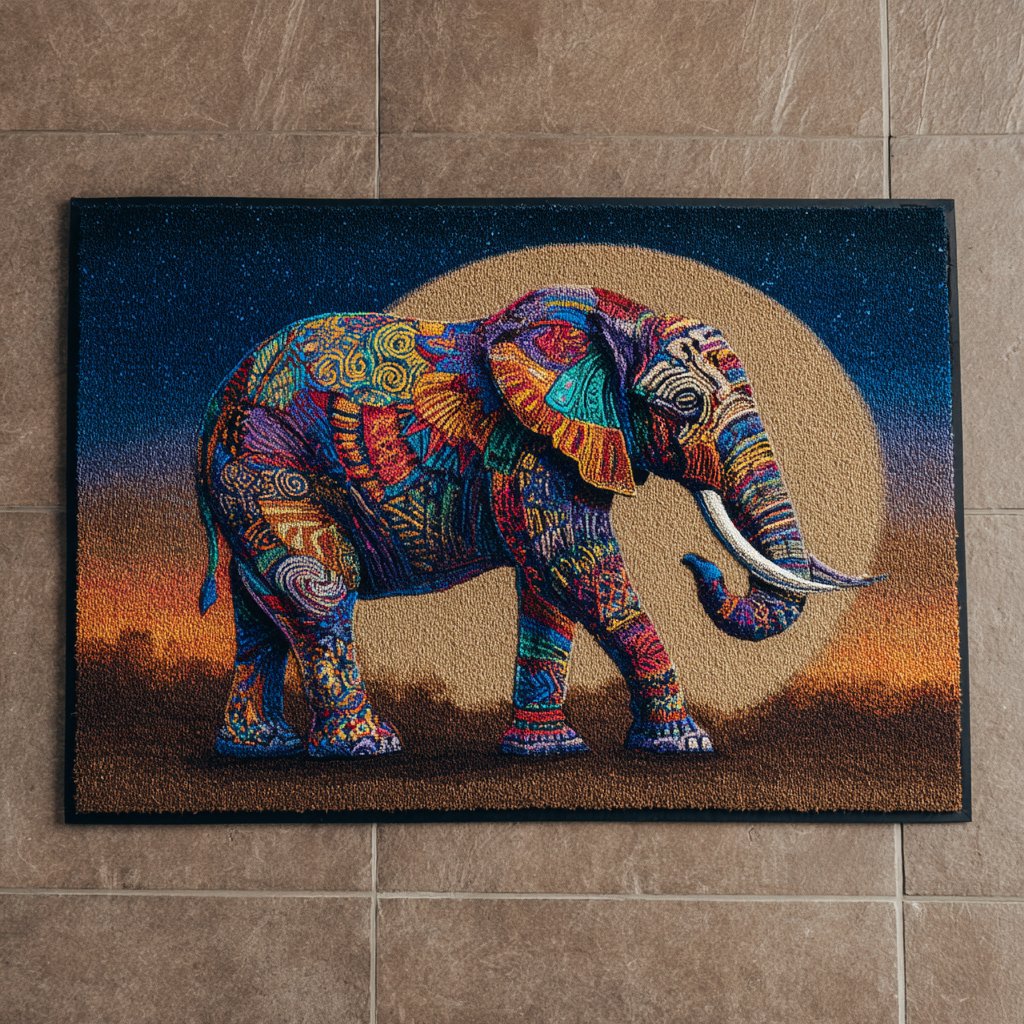 Elephant Spirit Doormat - Cute Animal Design | Printed Welcome Doormat
