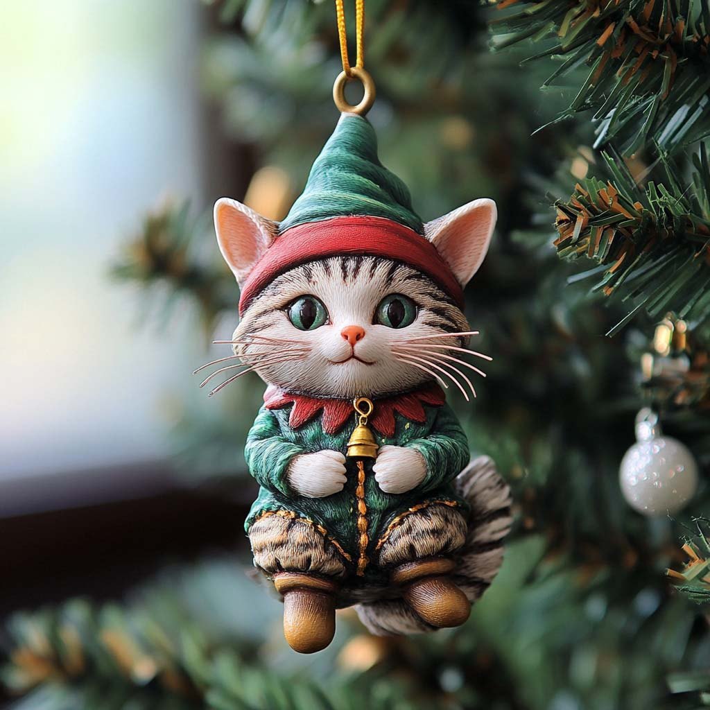 Witch Hat Pumpkin Christmas Ornament