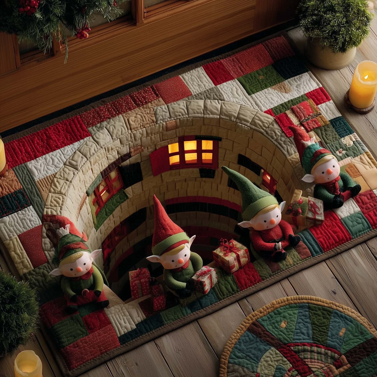 Elf Workshop Doormat - Nature Design | Printed Welcome Doormat