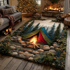 Ember Path area rug in a living room