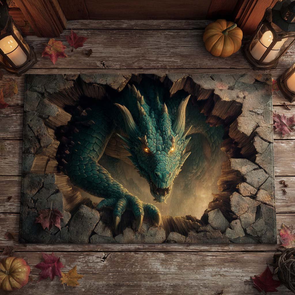 Emberclaw Guardian Doormat - Nature Design | Printed Welcome Doormat