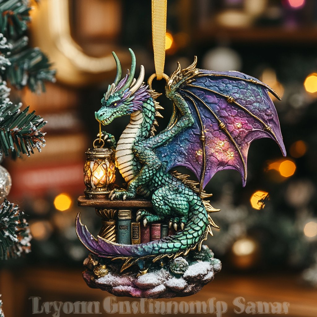 Jungle Hippo Christmas Ornament