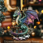 Jungle Hippo Christmas Ornament