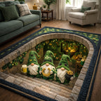Emerald Fest area rug in a living room