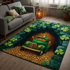 Emerald Gold Cruiser area rug in a living room
